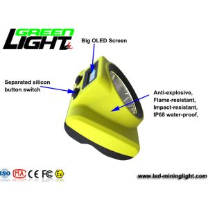 Buy cheap OLCD Screen 13000lux 6800Ah Rechargeable LED Headlamp from wholesalers