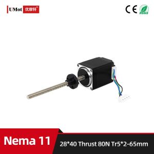 80 Degree Temperature Rise Linear Stepper Motor With Lead Screw for CNC Machines