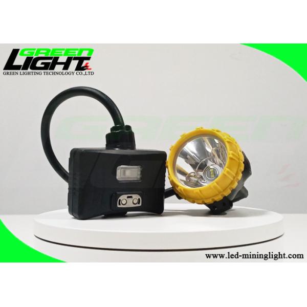 Buy cheap High Illuminance Semi Corded LED Miner Cap Lamp ABS Yellow Black Shell For Coal Mining from wholesalers