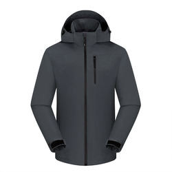 Windproof and Waterproof Men's Jacket All Seam-Sealed with Great Breathability