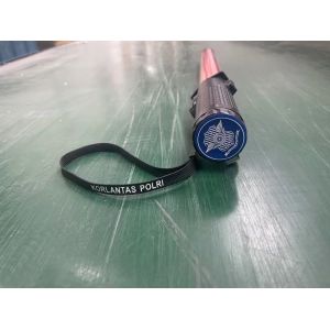 Buy cheap Rechargeable LED Flashing Wand with 17pcs LED+1 Top Light and 54cm Length for Traffic Control from wholesalers