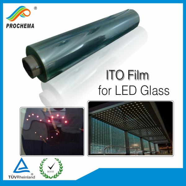 Quality Transparent Conductive ITO Film For LED Glass for sale