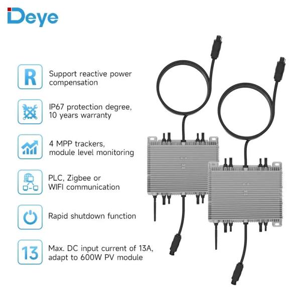 Quality In Stock Cheap Price Deye Micro Inverter Sun800Wg3-Eu-230 800W Grid-Tie Micro Solar Inverter for sale