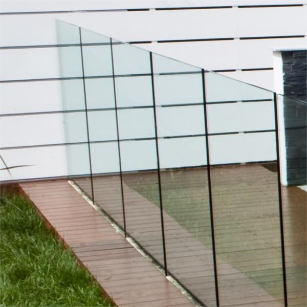 Buy cheap Frameless Deck Railing Glass Systems 10mm Transparent Tempered from wholesalers