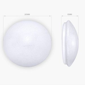 18W LED Deckenleuchte Badezimmer, Wasserdicht Deckenlampe, 1600lm 2700K Warmweiß