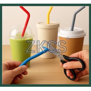 Buy cheap Reusable Silicone Straw – Flexible, Cuttable, and Eco-Friendly Drinking Solution from wholesalers
