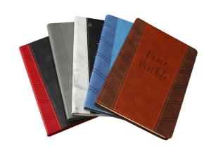 China PU Leather Custom Printed Notebooks 120 Sheets Wood - Free Paper Inner Pages on sale