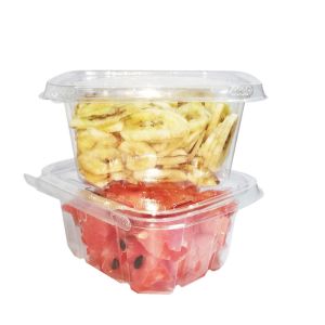 Buy cheap China Supplier Tamper-Resistant Clear Hinged Container with Flat Lid from wholesalers