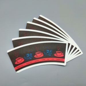 Buy cheap Printed PE Coated Paper Cup Fan 8 Oz Hot Ripple For Coffee Flexo Printing from wholesalers