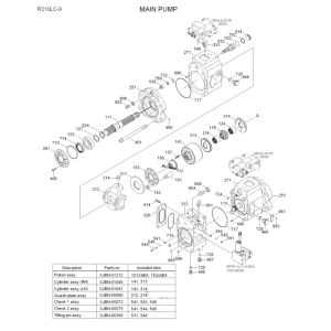 Buy cheap Excavator Main Pump R210LC-9 R220LC-9 R235LC-9 Hydraulic Pump 31Q6-10010 from wholesalers