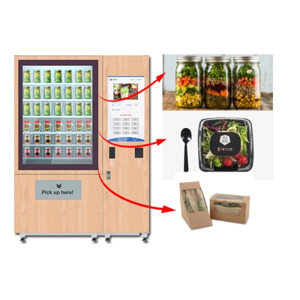 Winnsen Juice Salad Vending Machine , Healthy Food Vending Locker With Lift