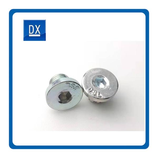 Quality Mini Oil Plug Vw Series White Zinc Plated No Burrs for sale