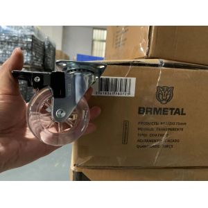 Buy cheap Swivel Transparent PU Casters Wheels For Furniture With 10-60KG Load Capacity from wholesalers