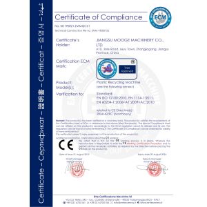 MOOGE TECH MACHINERY CO., LTD Certifications