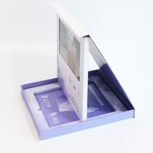 TFT Screen LCD Video Greeting Card CMYK Printing With Built - In Speaker