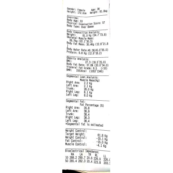 hot selling factory price for the Body Fat Scale