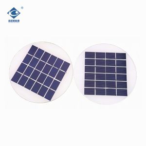 Buy cheap 2W Round Transparent Glass Laminated Solar Panel ZW-Dia160 Camping Portable Solar Panel Charger 6V from wholesalers