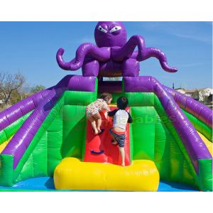 Buy cheap Octopus Jumping Bouncer Inflatable Bounce House With Water Slides from wholesalers