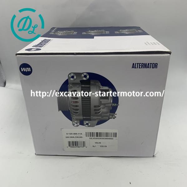 EexcavaStart WAI 12571N Excavator Alternator 24V 80A for Volvo TAD731GE