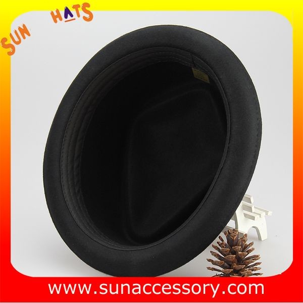 0381 Sunny hats diamond black wool felt hats ladies ,Shopping online hats and caps manufactuer