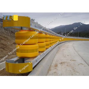 Buy cheap Spacing 0.5m Anti Shock Traffic Fence Highway Roller Barrier from wholesalers