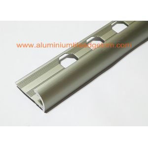 Buy cheap Matt Champagne Aluminium alloy Rounded Edge Tile Trim With 10 mm Inside Height from wholesalers