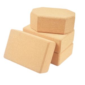 Buy cheap Sustainable Yoga Brick Cork Blocks Portable Rectangular Rounded Edge from wholesalers