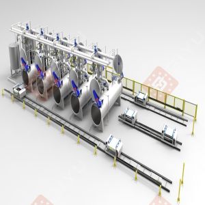 Buy cheap Customization DN1200 Retort Sterilization Machine Sterilizer Autoclave Suitable for Canned Olive Artichoke Beef Ready Meal from wholesalers