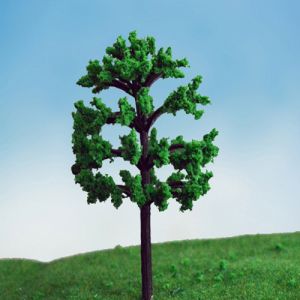 Buy cheap MODEL TREE with leaf Plastic green ,GT23 H:40-120mm from wholesalers