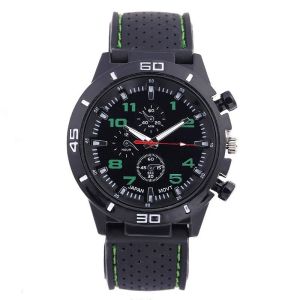 Buy cheap OEM 46mm Mens Silicone Strap Watch 3BAR Quartz Silicone Watch from wholesalers