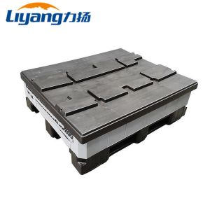Heavy Duty Plastic Large Coaming Pallet Foldable Box Stackable Reusable