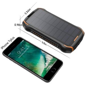 Buy cheap 26800mAh Portable Solar Powerbank With Wireless Function IPX7 Waterproof from wholesalers