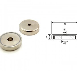 Quality Neodymium pot magnet / Neodymium Factory for sale