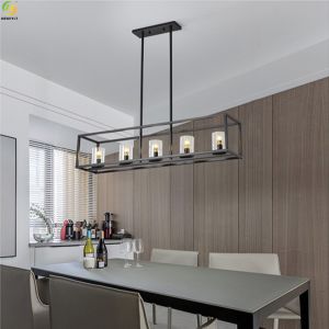 Buy cheap Iron pendant light Home Art Baking Paint Black LED Nordic Pendant Light from wholesalers