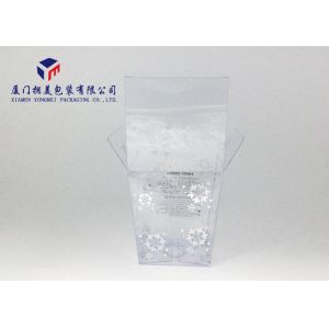 Buy cheap Snowflake Patterns Clear Plastic Box Packaging 10cm*10cm Width Top Height 11cm from wholesalers