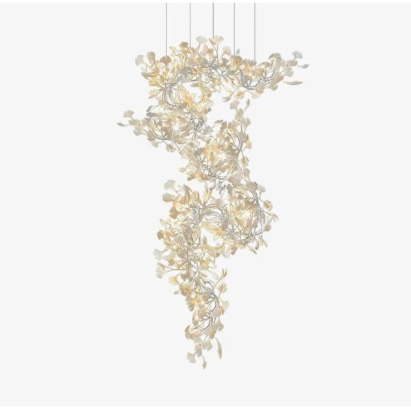 Project Chandelier Living Room Dining Room Lamp Light Luxury Leaf Villa Chandelier