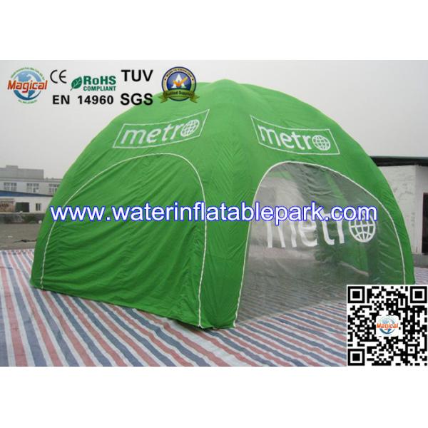 Quality Green Inflatable Tent Exhibition , Commercial Inflatable Marquee Tent for sale