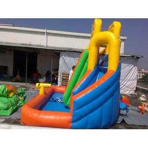 PVC Tarpaulin Inflatable Water Slide / Inflatable Water Park Games