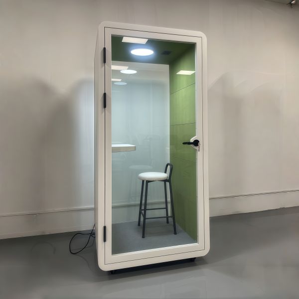 Quality 1 Person Pod Acoustic Phone Booth with STC35dB Sound Insulation Ergonomic Design and Noise-Cancelling Technology for sale