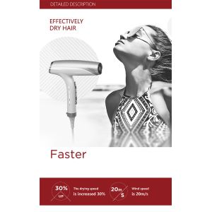 Custom Professional Hair Blow Dryer Phantom Salon With Strong Wind