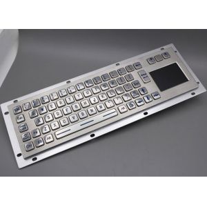 SS304 Industrial Metal Keyboard 1.5mm Key Travel PS2