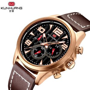Buy cheap Leather Band Anolog Display 3 ATM Precision Quartz Watch from wholesalers