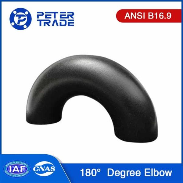 Carbon Steel ASTM A234 WPB ASME B16.9 Pipe Fitting 180 Degree Long Radius Elbows