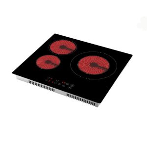 Buy cheap 6000W 590*520*58mm Three Burner Ceramic Cooktop from wholesalers