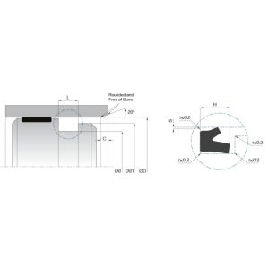 Buy cheap NBR Hydraulic Pneumatic Seal Single Acting Sealing Element from wholesalers