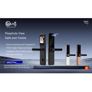 Buy cheap Wooden Door Fingerprint Door Lock With Camera / Electronic Door Lock With Fingerprint from wholesalers