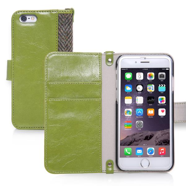 Buy cheap Flip Case Monojoy Phone Case IPhone 6/6s With Card Slot Harris Tweed Wool Surface from wholesalers