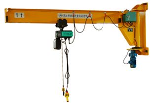 Quality Wall Mounted Jib Cranes Capacity 1 ton with 360-degree Rotation in Yellow ASTM Specification for sale
