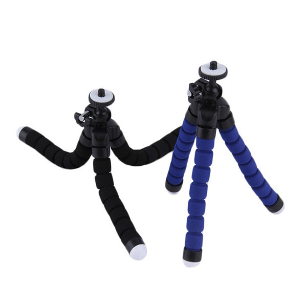 Mini Portable Flexible Sponge Octopus Tripod Stand Mount With Holder For GoPro
