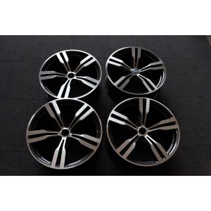 Buy cheap Grey 5x112 5 Twin Spoke Alloy Wheels ET25 Cast Aluminum Rims from wholesalers
